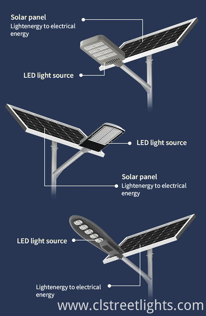 Solar Panel Aluminum Waterproof IP66 LED Outdoor Split Type Solar Street Light